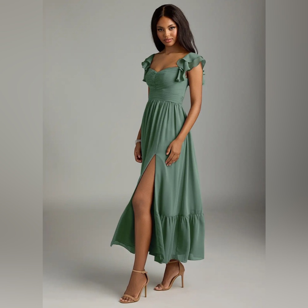 Azazie Anaya
Eucalyptus A-Line Sweetheart Neckline Chiffon - Picture 5 of 15